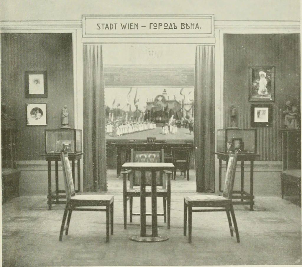 An illustration from Österreich auf der Internationalen Wissenschaftlichen und Gewerblichen Ausstellung 'Die Kinderwelt' in St. Petersburg, 1903/1904 : Bericht der Österr. Kommission, 1904, leaf 120