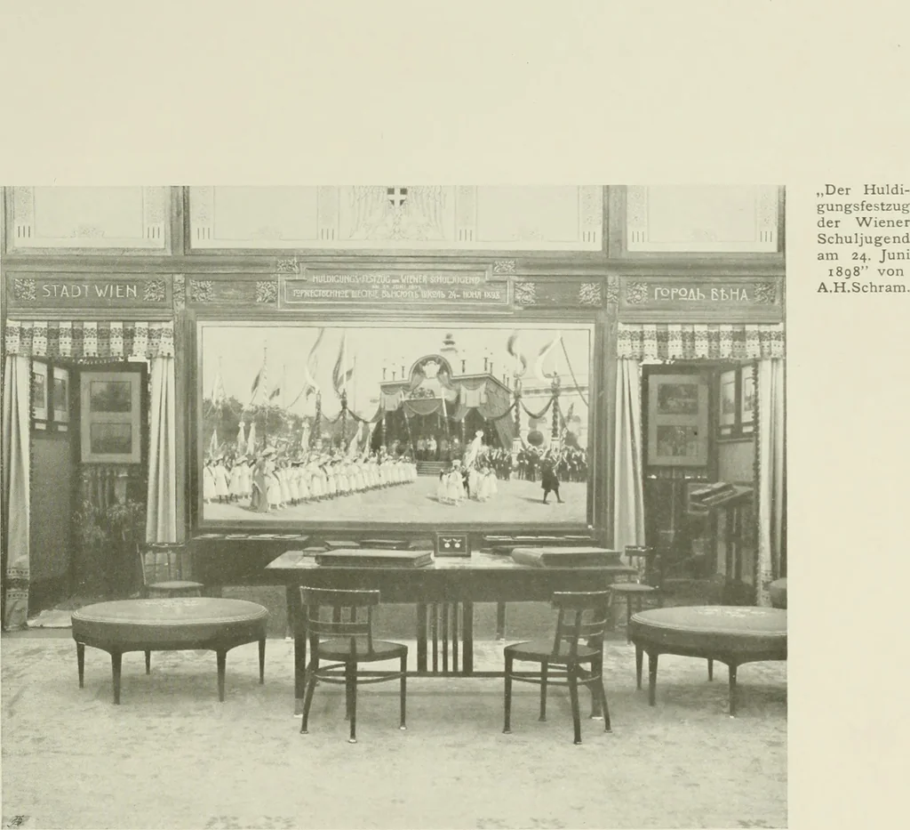 An illustration from Österreich auf der Internationalen Wissenschaftlichen und Gewerblichen Ausstellung 'Die Kinderwelt' in St. Petersburg, 1903/1904 : Bericht der Österr. Kommission, 1904, leaf 128