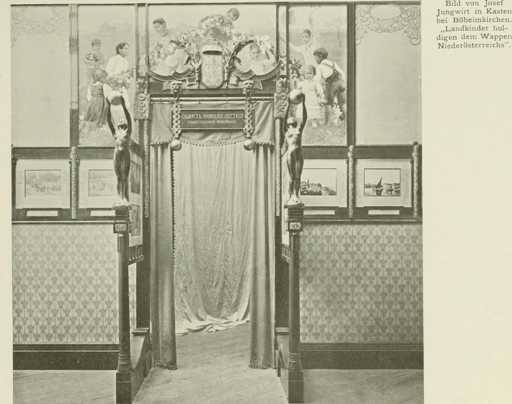 An illustration from Österreich auf der Internationalen Wissenschaftlichen und Gewerblichen Ausstellung 'Die Kinderwelt' in St. Petersburg, 1903/1904 : Bericht der Österr. Kommission, 1904, leaf 150