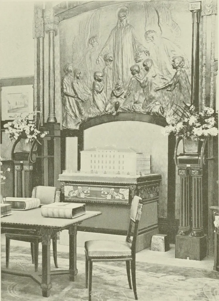 An illustration from Österreich auf der Internationalen Wissenschaftlichen und Gewerblichen Ausstellung 'Die Kinderwelt' in St. Petersburg, 1903/1904 : Bericht der Österr. Kommission, 1904, leaf 152
