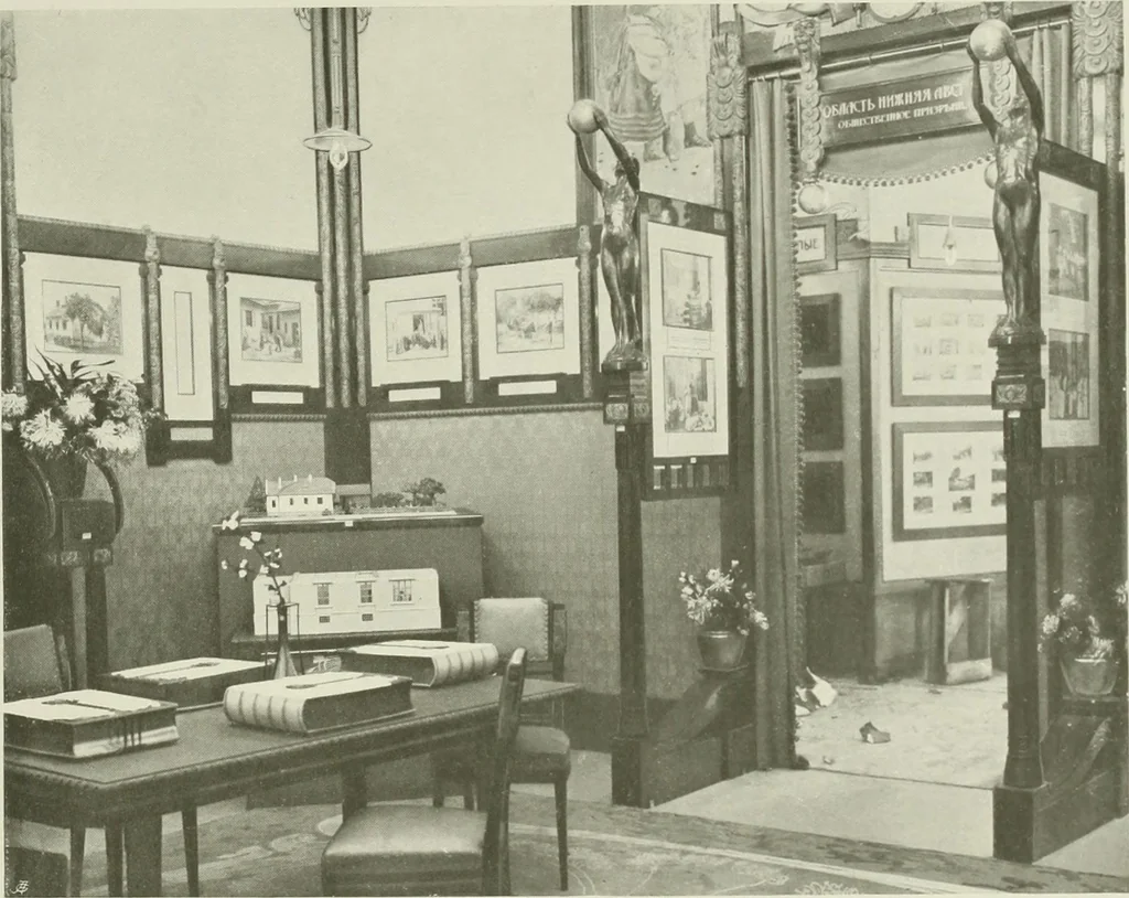 An illustration from Österreich auf der Internationalen Wissenschaftlichen und Gewerblichen Ausstellung 'Die Kinderwelt' in St. Petersburg, 1903/1904 : Bericht der Österr. Kommission, 1904, leaf 156