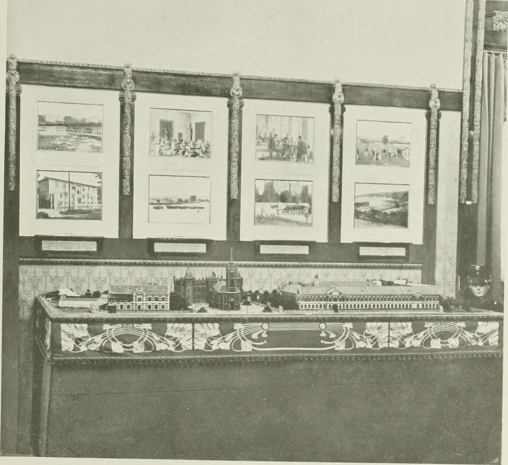 An illustration from Österreich auf der Internationalen Wissenschaftlichen und Gewerblichen Ausstellung 'Die Kinderwelt' in St. Petersburg, 1903/1904 : Bericht der Österr. Kommission, 1904, leaf 158