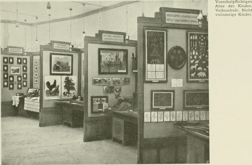 An illustration from Österreich auf der Internationalen Wissenschaftlichen und Gewerblichen Ausstellung 'Die Kinderwelt' in St. Petersburg, 1903/1904 : Bericht der Österr. Kommission, 1904, leaf 172