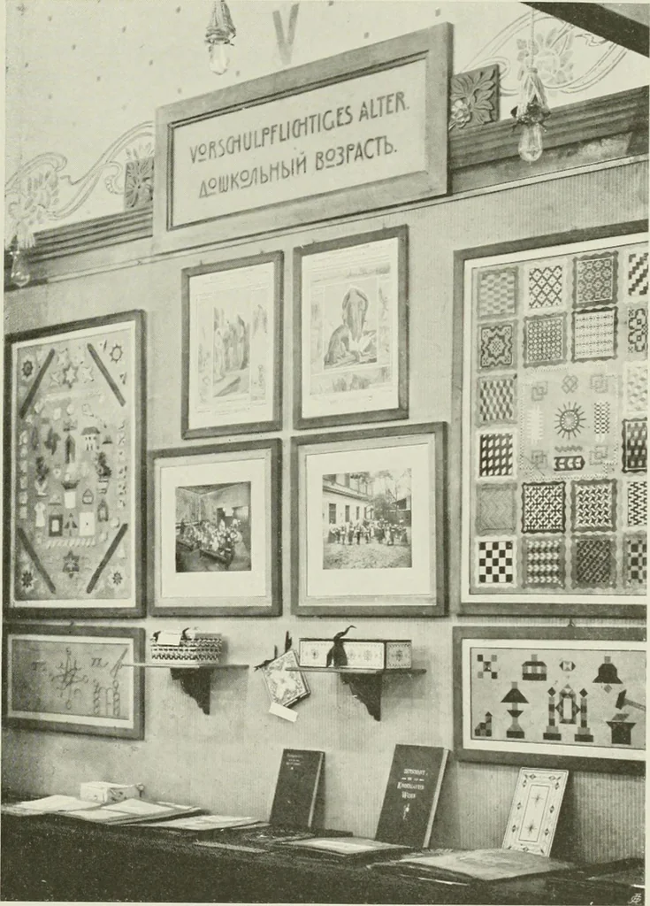 An illustration from Österreich auf der Internationalen Wissenschaftlichen und Gewerblichen Ausstellung 'Die Kinderwelt' in St. Petersburg, 1903/1904 : Bericht der Österr. Kommission, 1904, leaf 174
