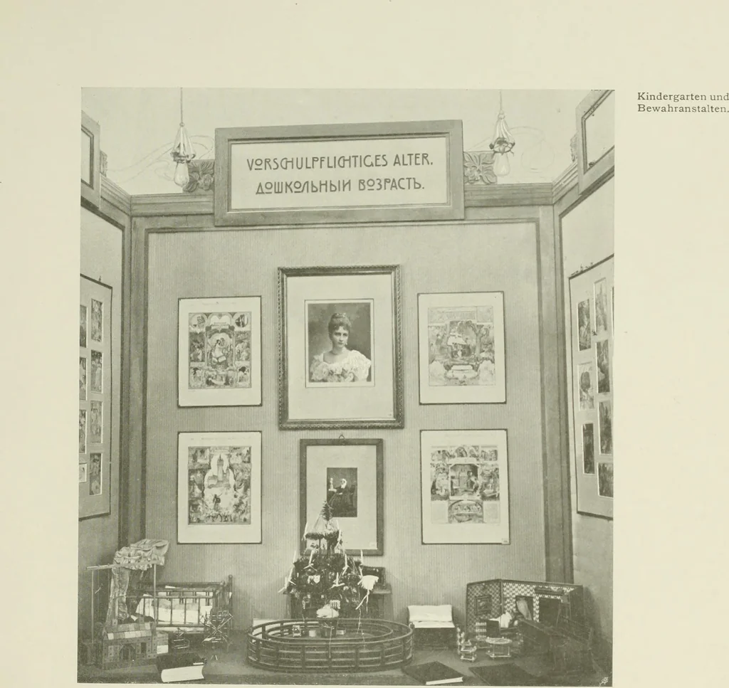 An illustration from Österreich auf der Internationalen Wissenschaftlichen und Gewerblichen Ausstellung 'Die Kinderwelt' in St. Petersburg, 1903/1904 : Bericht der Österr. Kommission, 1904, leaf 176