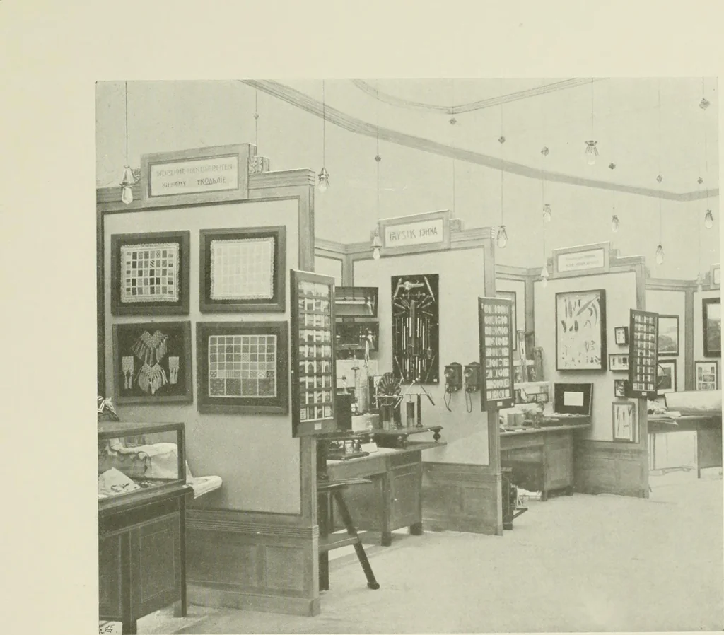 An illustration from Österreich auf der Internationalen Wissenschaftlichen und Gewerblichen Ausstellung 'Die Kinderwelt' in St. Petersburg, 1903/1904 : Bericht der Österr. Kommission, 1904, leaf 180