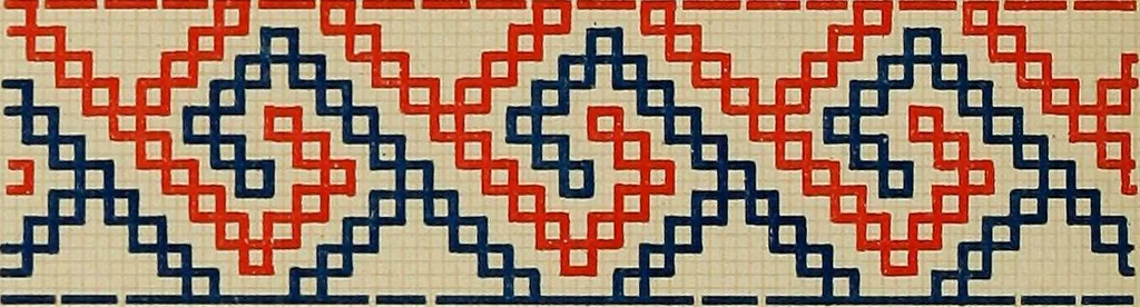 An illustration from Osztyák himzések = Ostjakische Stickereien, 1921, leaf 25