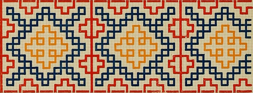 An illustration from Osztyák himzések = Ostjakische Stickereien, 1921, leaf 25