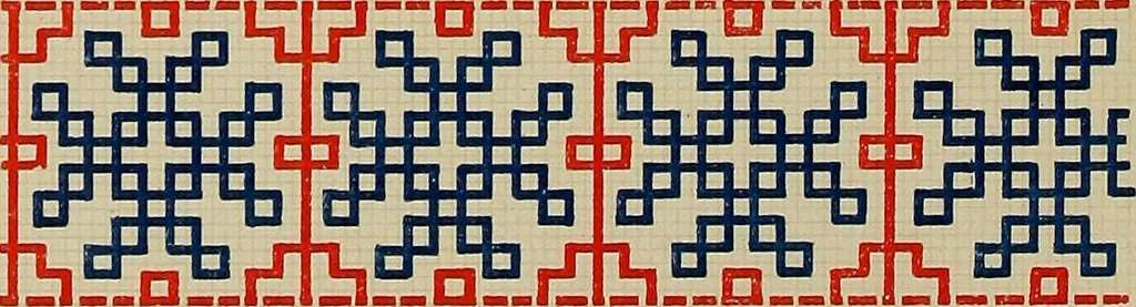 An illustration from Osztyák himzések = Ostjakische Stickereien, 1921, leaf 25