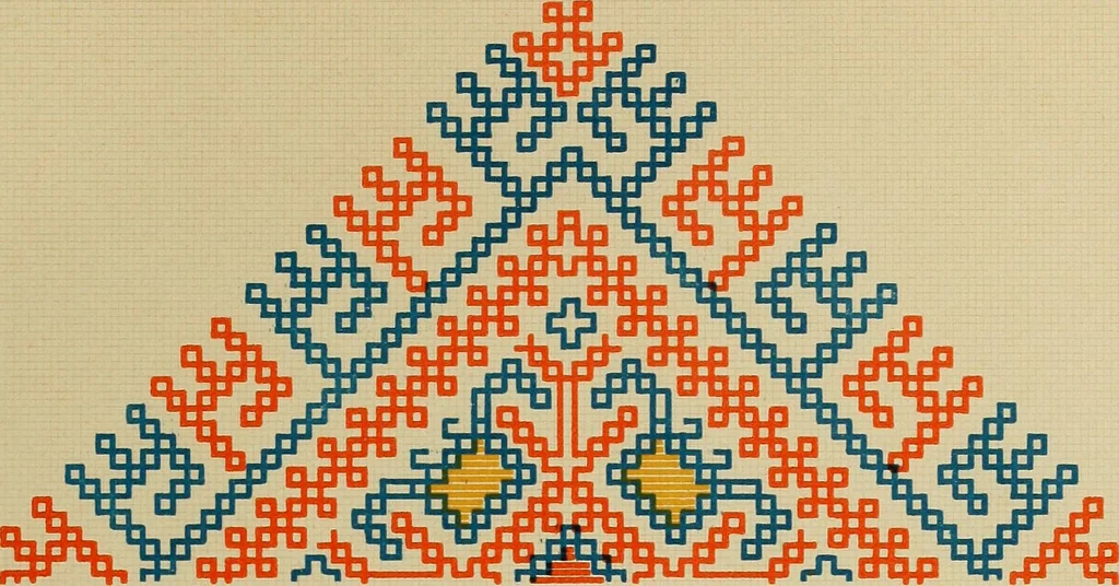 An illustration from Osztyák himzések = Ostjakische Stickereien, 1921, leaf 26