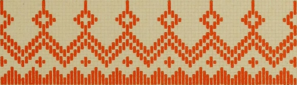 An illustration from Osztyák himzések = Ostjakische Stickereien, 1921, leaf 30