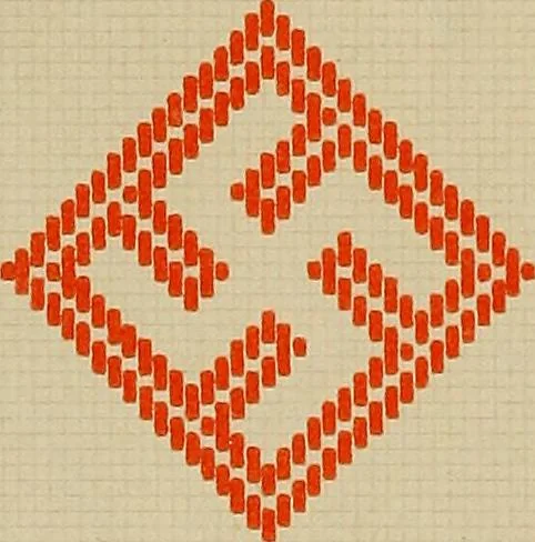 An illustration from Osztyák himzések = Ostjakische Stickereien, 1921, leaf 33