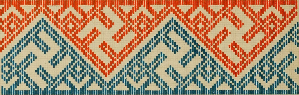 An illustration from Osztyák himzések = Ostjakische Stickereien, 1921, leaf 33