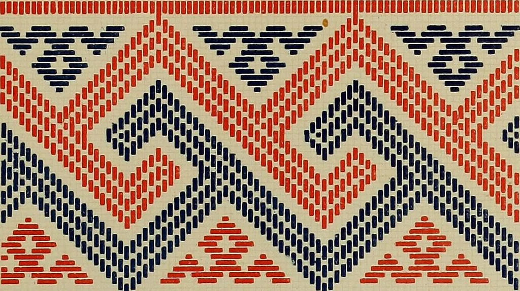 An illustration from Osztyák himzések = Ostjakische Stickereien, 1921, leaf 34