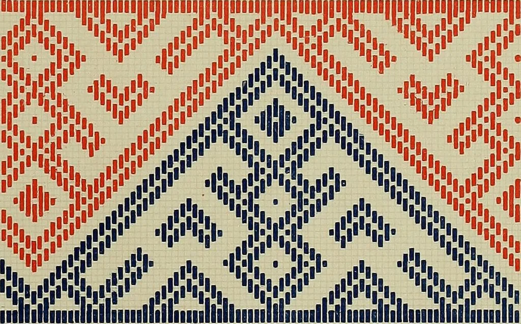An illustration from Osztyák himzések = Ostjakische Stickereien, 1921, leaf 34