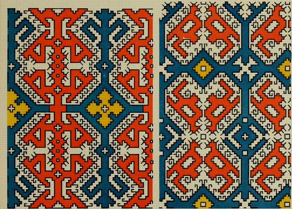 An illustration from Osztyák himzések = Ostjakische Stickereien, 1921, leaf 46