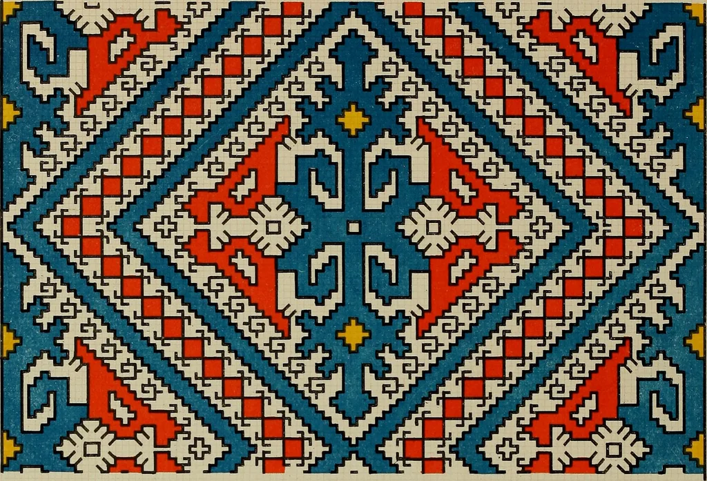 An illustration from Osztyák himzések = Ostjakische Stickereien, 1921, leaf 49