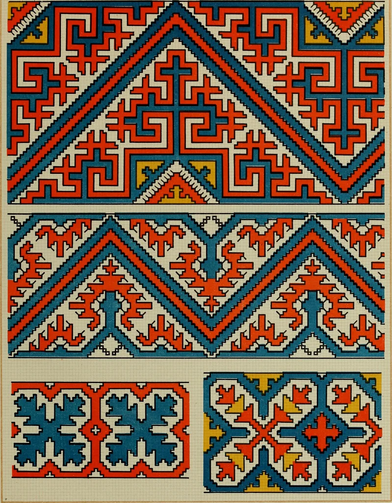 An illustration from Osztyák himzések = Ostjakische Stickereien, 1921, leaf 54