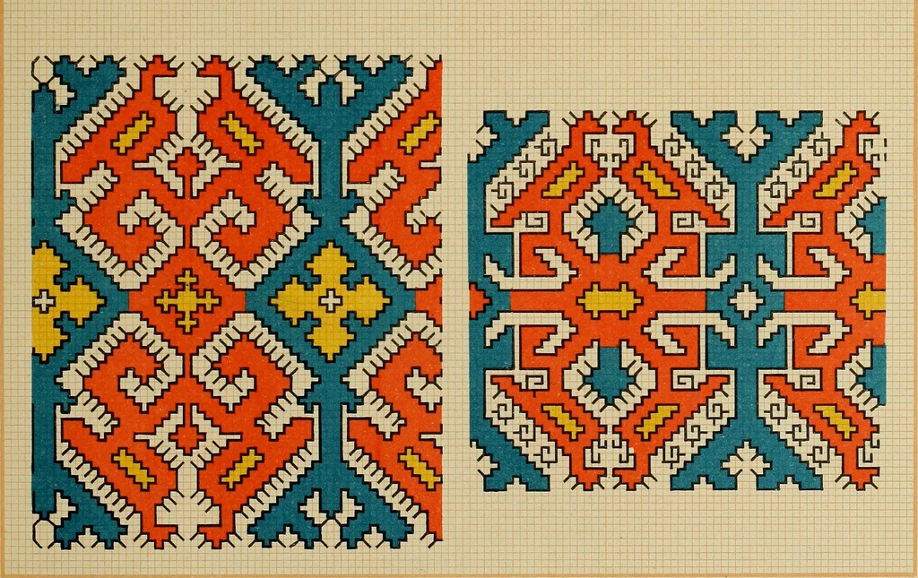 An illustration from Osztyák himzések = Ostjakische Stickereien, 1921, leaf 62