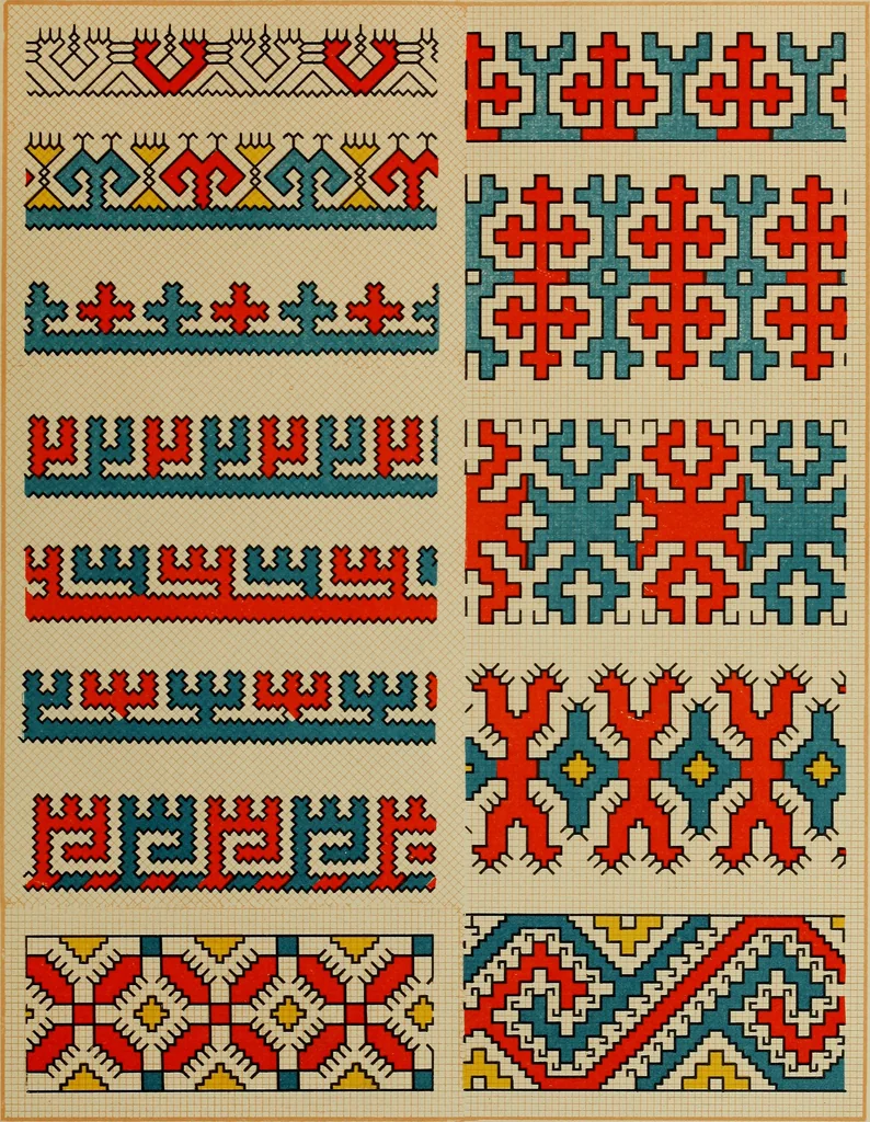 An illustration from Osztyák himzések = Ostjakische Stickereien, 1921, leaf 66
