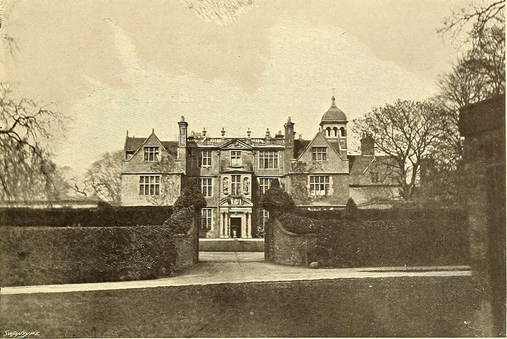 An illustration from Other famous homes of Great Britain and their stories, 1902, leaf 100
