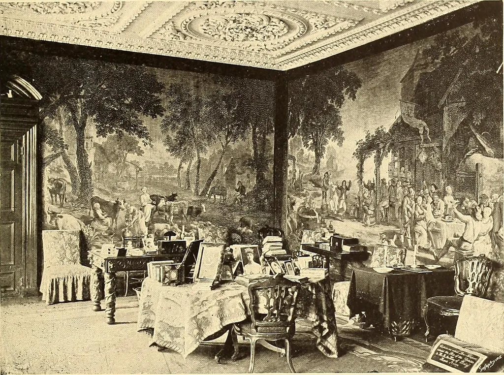 An illustration from Other famous homes of Great Britain and their stories, 1902, leaf 114