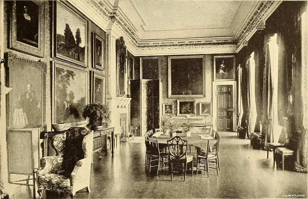 An illustration from Other famous homes of Great Britain and their stories, 1902, leaf 150