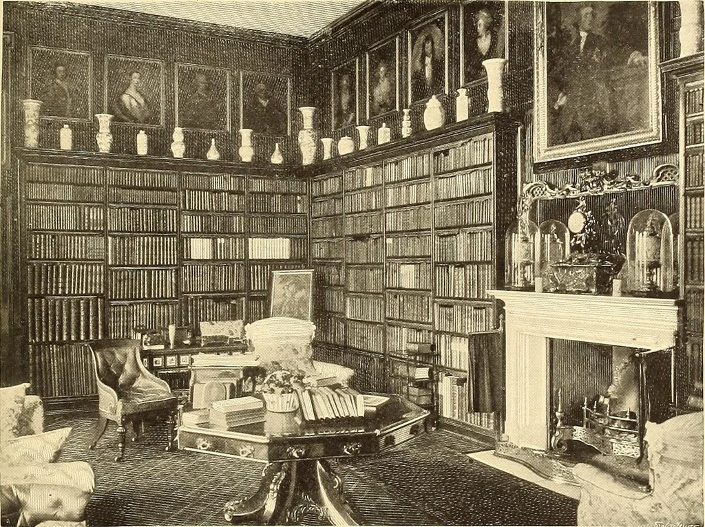 An illustration from Other famous homes of Great Britain and their stories, 1902, leaf 314