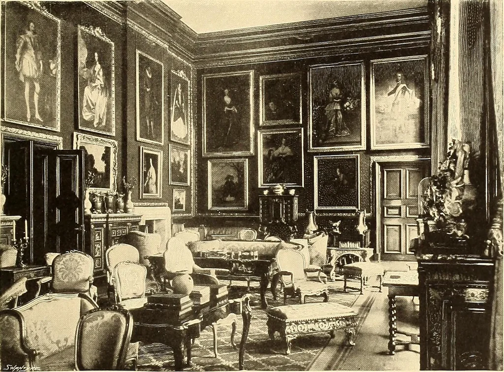 An illustration from Other famous homes of Great Britain and their stories, 1902, leaf 316
