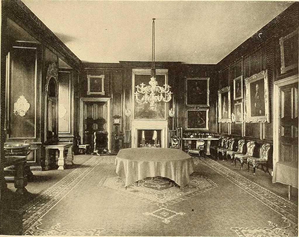 An illustration from Other famous homes of Great Britain and their stories, 1902, leaf 318