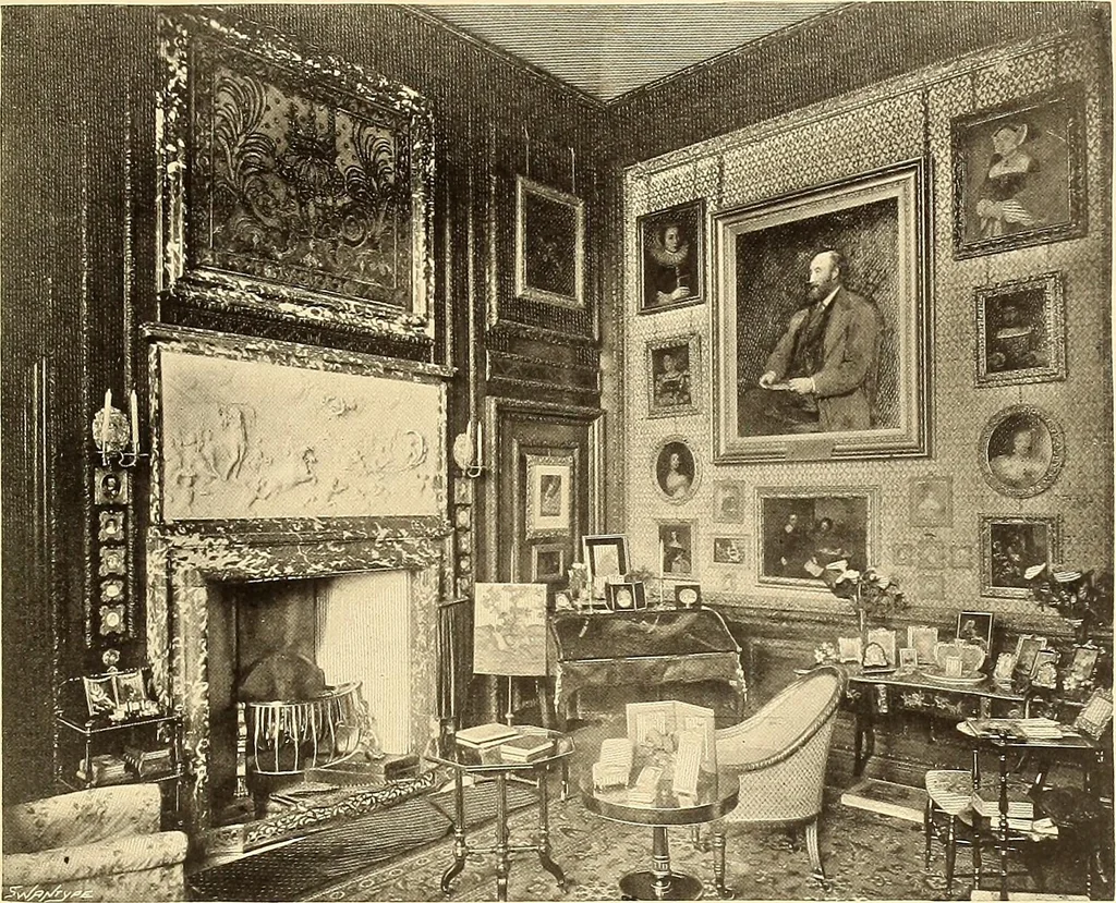 An illustration from Other famous homes of Great Britain and their stories, 1902, leaf 326