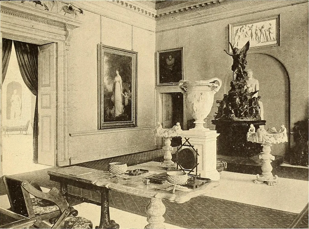 An illustration from Other famous homes of Great Britain and their stories, 1902, leaf 370