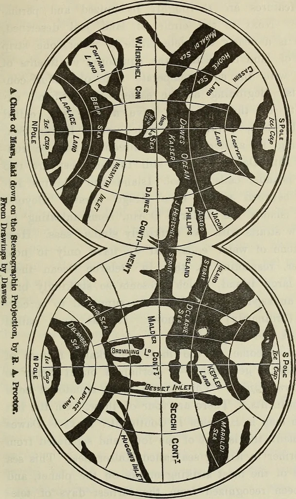 An illustration from Other worlds than ours, 1902, leaf 118