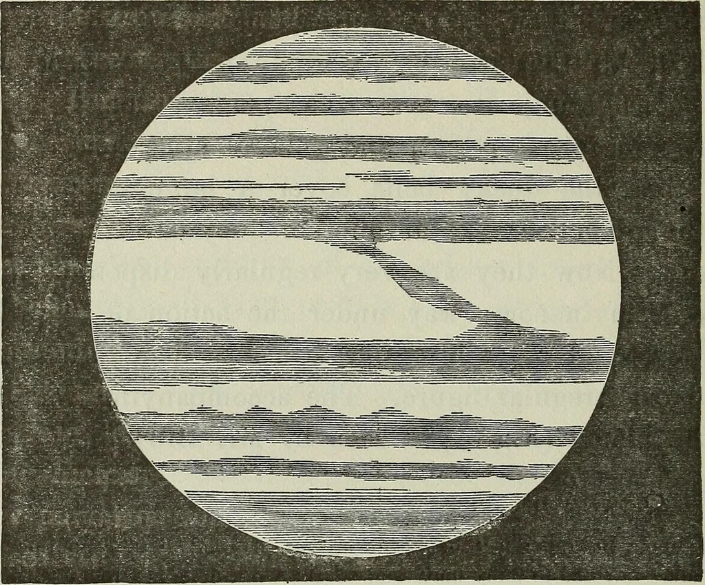 An illustration from Other worlds than ours, 1902, leaf 161