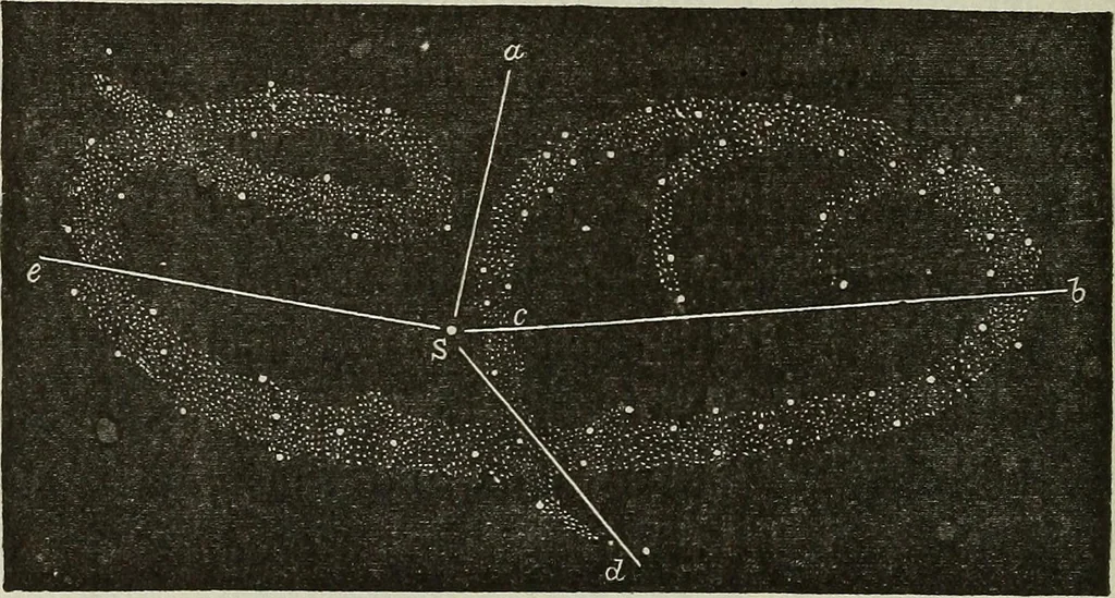 An illustration from Other worlds than ours, 1902, leaf 285