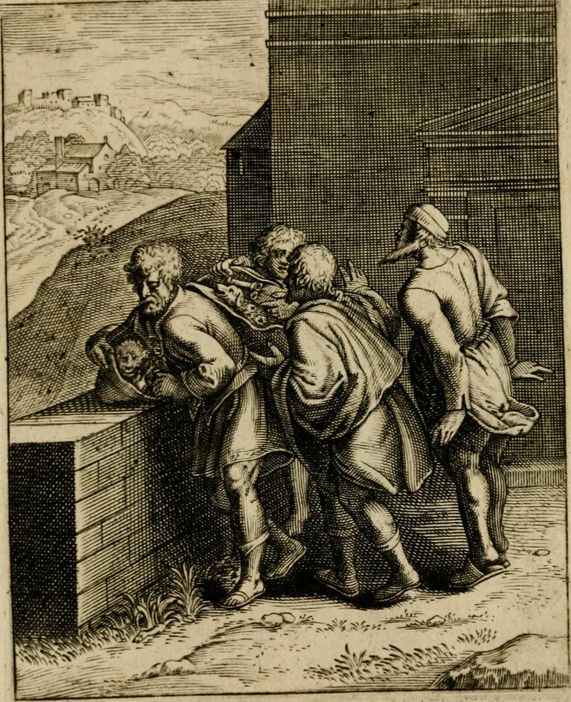 An illustration from Othonis VaenI Emblemata Horatiana : imaginibus in aes incisis : atque latino, germanico, gallico et belgico carmine illustrata, 1684, leaf 160