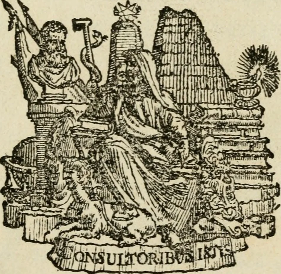 An illustration from Othonis VaenI Emblemata Horatiana : imaginibus in aes incisis : atque latino, germanico, gallico et belgico carmine illustrata, 1684, leaf 8
