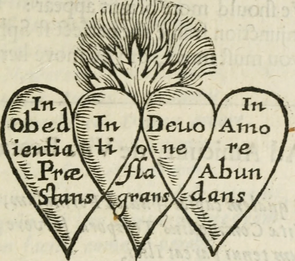 An illustration from Otia sacra : optima fides, 1648, leaf 164