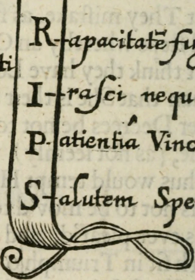 An illustration from Otia sacra : optima fides, 1648, leaf 31