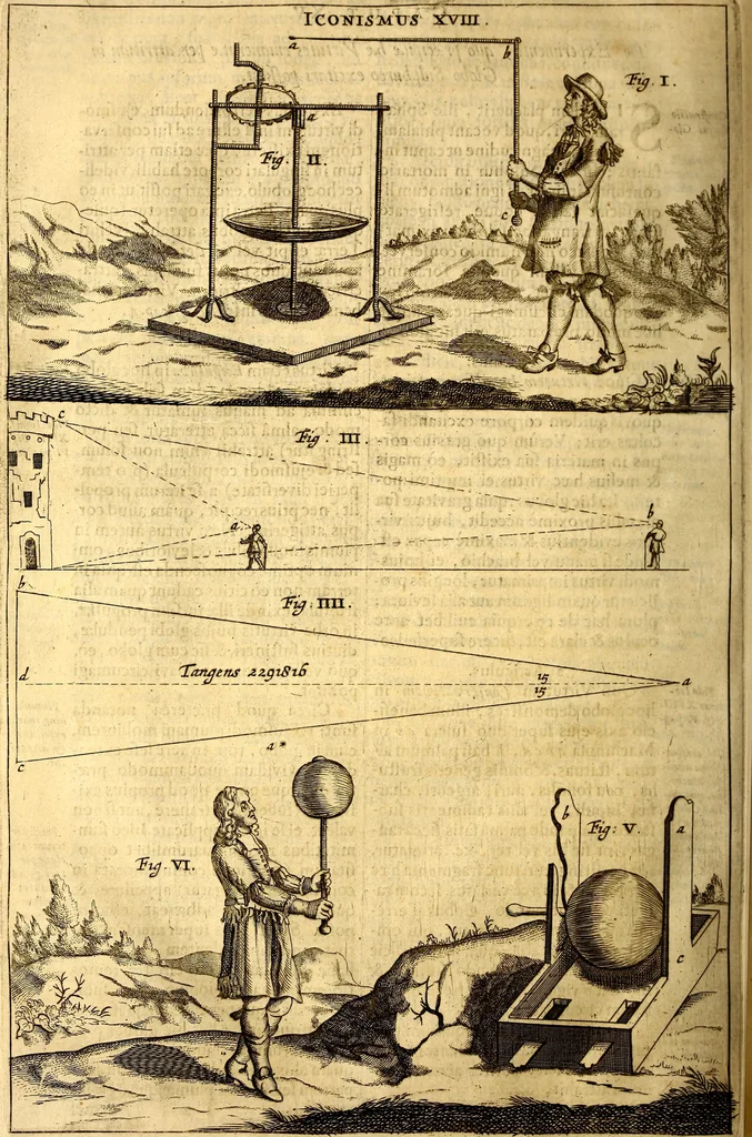 An illustration from Ottonis de Guericke Experimenta nova (ut vocantur) Magdeburgica de vacuo spatio, 1672, leaf 181