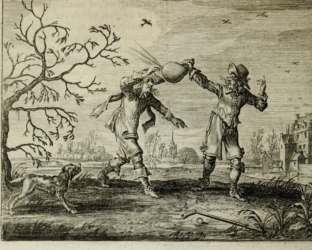 An illustration from Ouderdom, buyten-leven, en Hof-gedachten op sorg-vliet, 1656, leaf 406