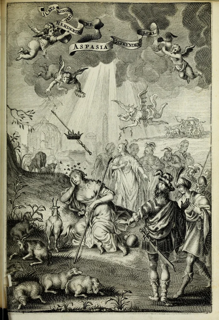 An illustration from Ouderdom, buyten-leven, en Hof-gedachten op sorg-vliet, 1656, leaf 429