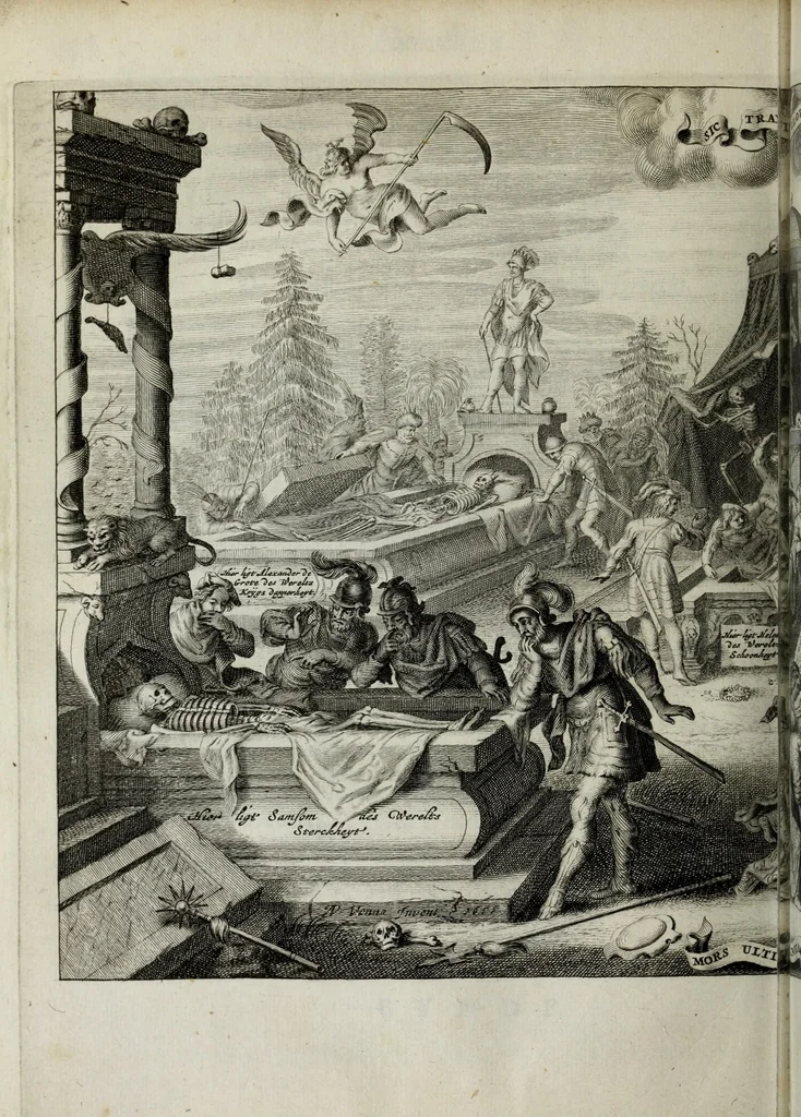 An illustration from Ouderdom, buyten-leven, en Hof-gedachten op sorg-vliet, 1656, leaf 556