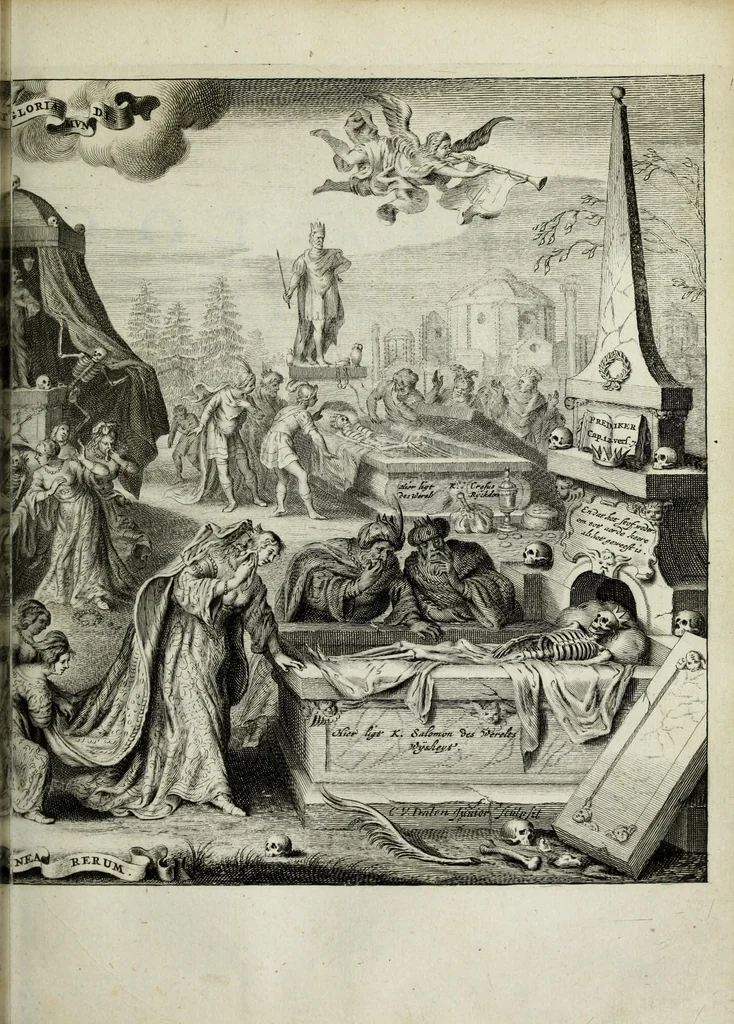 An illustration from Ouderdom, buyten-leven, en Hof-gedachten op sorg-vliet, 1656, leaf 557