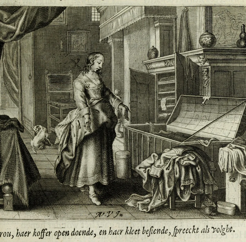 An illustration from Ouderdom, buyten-leven, en Hof-gedachten op sorg-vliet, 1656, leaf 591