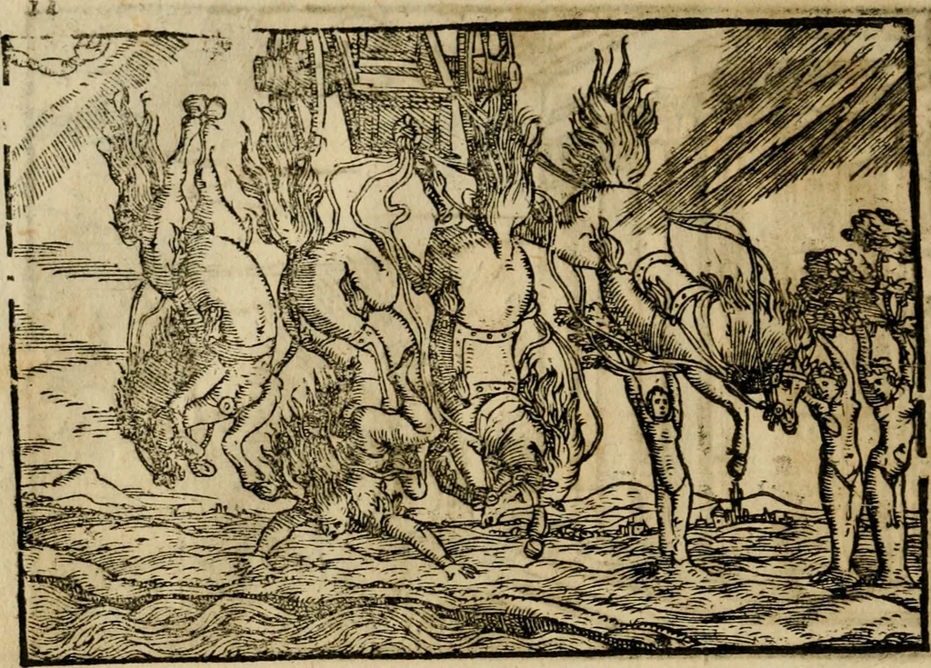 An illustration from Ouidio istorico, politico, morale : breuemente spiegato, e delineato con artificiose figure, accresciuta questa quinta impressione di nuoue allegorie, 1696, leaf 17