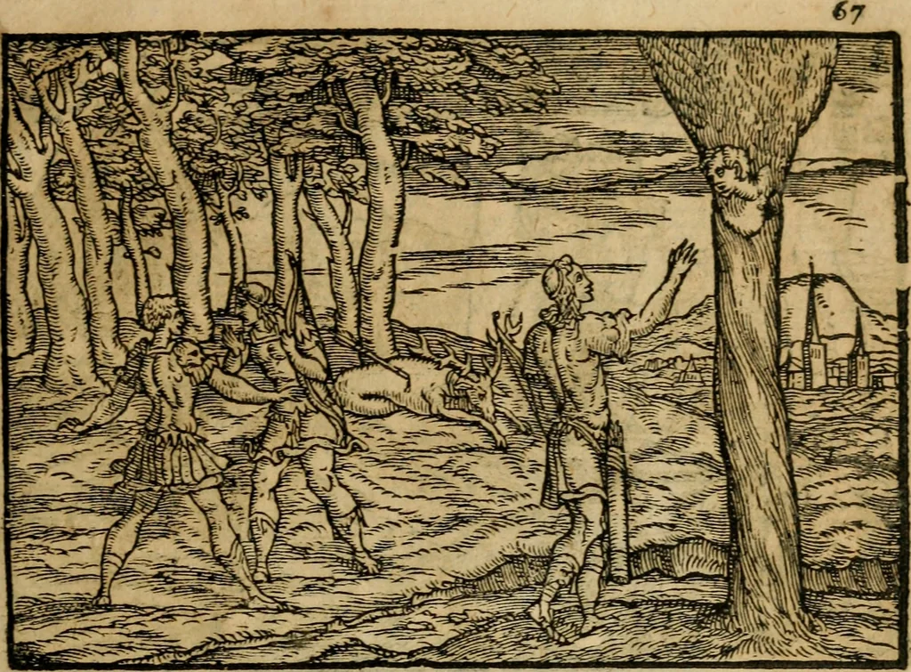 An illustration from Ouidio istorico, politico, morale : breuemente spiegato, e delineato con artificiose figure, accresciuta questa quinta impressione di nuoue allegorie, 1696, leaf 70