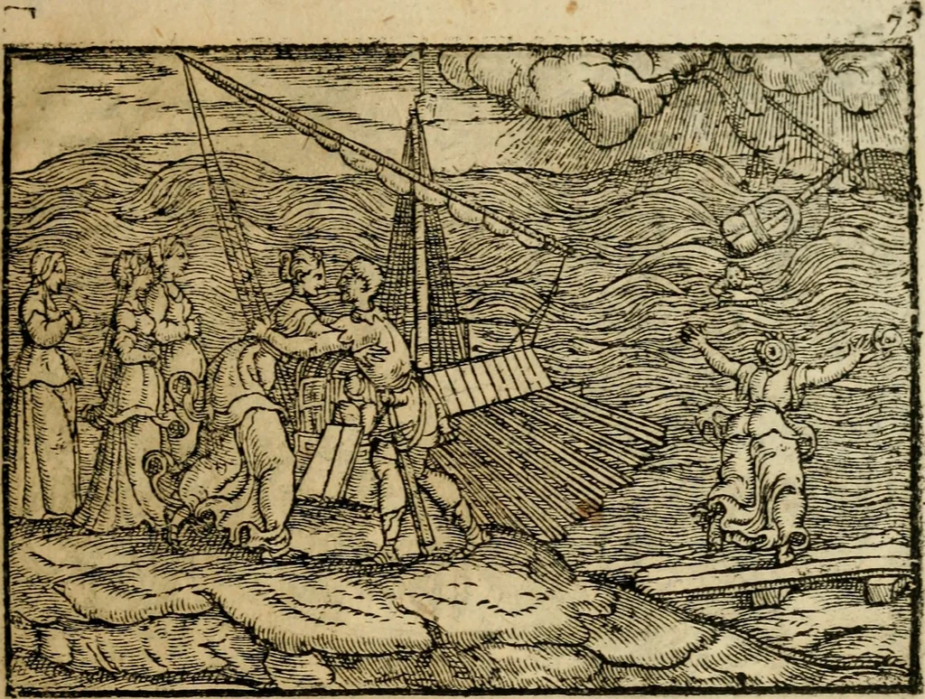 An illustration from Ouidio istorico, politico, morale : breuemente spiegato, e delineato con artificiose figure, accresciuta questa quinta impressione di nuoue allegorie, 1696, leaf 76