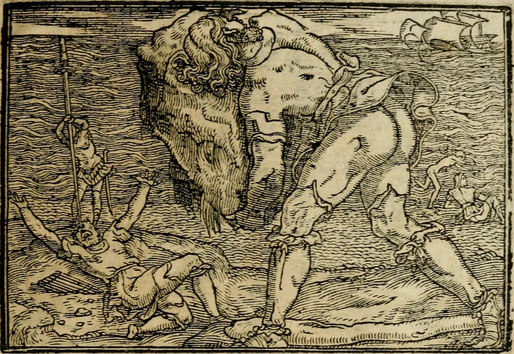 An illustration from Ouidio istorico, politico, morale : breuemente spiegato, e delineato con artificiose figure, accresciuta questa quinta impressione di nuoue allegorie, 1696, leaf 80