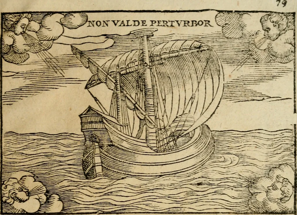 An illustration from Ouidio istorico, politico, morale : breuemente spiegato, e delineato con artificiose figure, accresciuta questa quinta impressione di nuoue allegorie, 1696, leaf 82